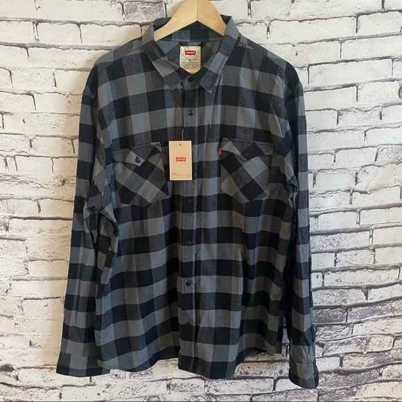 Levi's Other - Levi’s Utility Plaid Button Down Flannel SZ XXL NEW